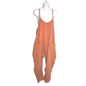 Free People Movement Hot Shoe Washed Orange Onesie S